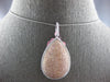 EXTRA LARGE 1.95CT WHITE & PINK DIAMOND 18KT WHITE & ROSE GOLD TEAR DROP PENDANT