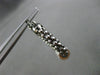 ESTATE LARGE .70CT DIAMOND 14KT TWO TONE GOLD 3D MESH MOVABLE BALL HOOP EARRINGS