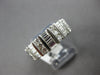 LARGE 1.65CT DIAMOND 14K WHITE GOLD 3D ROUND & BAGUETTE WEDDING ANNIVERSARY RING