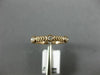 ESTATE .11CT DIAMOND 14KT ROSE GOLD ROPE 3 STONE BEZEL WEDDING ANNIVERSARY RING