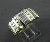ESTATE WIDE 1.64CT DIAMOND 14KT YELLOW GOLD WEDDING ANNIVERSARY RING 9mm #11857
