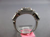 EXTRA LARGE 2.37CT DIAMOND 18KT WHITE GOLD ROUND & BAGUETTE CLUSTER SQUARE RING