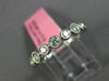 ESTATE .57CT ROUND DIAMOND 18KT WHITE GOLD SEMI ETERNITY BEZEL ANNIVERSARY RING
