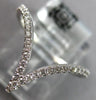 ESTATE WIDE .19CT DIAMOND 18KT WHITE GOLD 3D V SHAPE BUTTERFLY LOVE RING