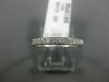 ESTATE .11CT DIAMOND 14KT WHITE GOLD 3D CLASSIC ROUND WEDDING ANNIVERSARY RING