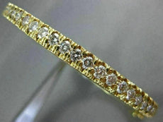 ANTIQUE 3.60CT ROUND CUT DIAMOND 18KT YELLOW GOLD CLASSIC BANGLE BRACELET #1852