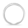 ESTATE 0.28CT DIAMOND 14KT WHITE GOLD 3D CHANNEL SEMI ETERNITY ANNIVERSARY RING