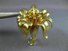 ESTATE LARGE TIFFANY & CO. 18KT YELLOW GOLD 3D CLASSIC FLOWER BROOCH PIN #26539