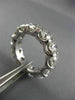 ESTATE LARGE 6.76CT ROUND DIAMOND PLATINUM 3D ETERNITY WEDDING ANNIVERSARY RING