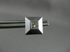 ESTATE .56CT DIAMOND 14KT WHITE GOLD SOLITAIRE PYRAMID STUD EARRINGS #17440