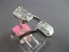 LARGE 1.36CT DIAMOND 18KT WHITE GOLD BAGUETTE CLUSTER INVISIBLE CRISS CROSS RING