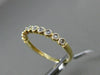 ESTATE .20CT DIAMOND 14KT YELLOW GOLD 3D 10 STONE CLASSIC MILGRAIN WEDDING RING
