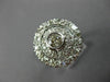ANTIQUE LARGE 1.20CT DIAMOND 14KT WHITE GOLD 3D FILIGREE ENGAGEMENT RING #26090