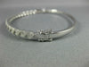 1.43CT DIAMOND 18K WHITE GOLD INFINITY ETOILE SEMI ETERNITY LOVE BANGLE BRACELET