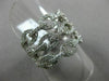 ESTATE LARGE 1.12CT DIAMOND 18KT WHITE GOLD MULTI ROW BY THE YARD LOVE KNOT RING