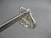 LARGE 2.24CT DIAMOND 18K WHITE GOLD MULTI LEAF FLORAL LEVERBACK HANGING EARRINGS