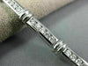 ESTATE 3.0CT DIAMOND 14KT WHITE GOLD CLASSIC CHANNEL LINK TENNIS BRACELET #11117