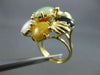 ANTIQUE LARGE MULTI GEM 14KT YELLOW GOLD FLOWER RING ONE OF A KIND!! #2745