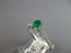 .46CT DIAMOND & AAA EMERALD 18KT WHITE GOLD PEAR SHAPE & ROUND FRIENDSHIP RING