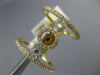 ESTATE LARGE .67CT DIAMOND 18KT TRI COLOR GOLD 3D TRIPLE CIRCLE OF LIFE FUN RING