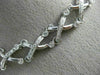 ESTATE WIDE 3.52CT ROUND DIAMOND 18K WHITE GOLD 3D ETOILE X LOVE TENNIS NECKLACE