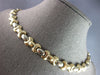 ESTATE 14KT WHITE AND YELLOW GOLD 10MM ITALIAN XO FLAT 17 INCH NECKLACE #27460