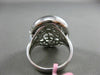 ESTATE LARGE .39CT DIAMOND 18KT WHITE GOLD 3D HANDCRAFTED MULTI CIRCULAR RING