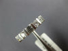 ESTATE .64CT DIAMOND 14KT WHITE GOLD ROUND & BAGUETTE CLASSIC ANNIVERSARY RING