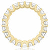 5.48CT DIAMOND 18K YELLOW GOLD EMERALD CUT SHARE PRONG ETERNITY ANNIVERSARY RING