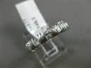 ESTATE .65CT DIAMOND 14KT WHITE GOLD 3D CLASSIC 6 STONE ANNIVERSARY RING #1177
