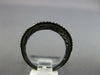 ESTATE WIDE .45CT DIAMOND 14KT BLACK GOLD 3D MULTI ROW CONCAVE SWIRL FUN RING