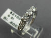 ESTATE .60CT DIAMOND 14KT WHITE GOLD 3 STONE WEDDING ANNIVERSARY RING #22946