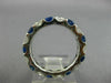2.81CT DIAMOND & AAA SAPPHIRE 14K WHITE GOLD ETERNITY WEDDING ANNIVERSARY RING