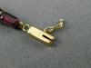ANTIQUE AAA GARNET & PEARL 14KT YELLOW GOLD BEADED MULTI SHAPE BRACELET #21984