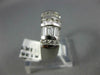 ESTATE WIDE 1.16CT DIAMOND 14K WHITE GOLD ROUND & BAGUETTE ANNIVERSARY RING 1354