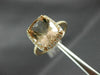 ESTATE LARGE 4.40CT DIAMOND & AAA MORGANITE 14KT ROSE GOLD HALO ENGAGEMENT RING