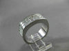 ESTATE LARGE 5.04CT PRINCESS CUT DIAMOND 18K WHITE GOLD ANNIVERSARY RING #20596