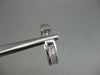 ESTATE WIDE 1.40CT PRINCESS DIAMOND 14KT WHITE GOLD HOOP HUGGIE EARRINGS #19800