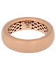 ESTATE 18KT ROSE GOLD 3D CLASSIC MATTE & SHINY FUN WEDDING ANNIVERSARY RING