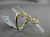 ANTIQUE WIDE .20CT DIAMOND 14KT YELLOW GOLD TRIPLE 3D CIRCULAR PAVE LOVE RING