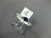 .37CT DIAMOND & AAA PEAR SHAPE SAPPHIRE 14KT WHITE GOLD 3D CLASSIC PROMISE RING