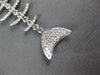 EXTRA LARGE 10.26CT DIAMOND AAA ONYX 14KT WHITE GOLD LUCKY FISH SKELETON PENDANT
