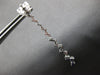 ESTATE 1.50CT DIAMOND 18K WHITE GOLD CRISS CROSS CHANDELIER FUN HANGING EARRINGS