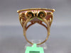 ESTATE EXTRA LARGE .82CT DIAMOND & AAA PINK QUARTZ 18KT ROSE GOLD FILIGREE RING
