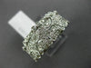 ESTATE WIDE .33CT DIAMOND 14K WHITE GOLD OPEN FILIGREE MILGRAIN ANNIVERSARY RING