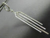 ESTATE .55CT DIAMOND 14KT WHITE GOLD 3D ETOILE ELONGATED HUGGIE HANGING EARRINGS