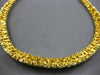 GIA EXTRA LARGE 69.17CT FANCY YELLOW DIAMOND 18KT YELLOW GOLD 3D TENNIS NECKLACE