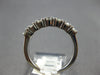 ESTATE .70CT DIAMOND 14K WHITE GOLD 7 STONE TRADITIONAL WEDDING ANNIVERSARY RING