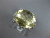 ESTATE WIDE 8.90CT DIAMOND & AAA YELLOW TOPAZ 18K WHITE GOLD FILIGREE RING #2303