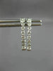 ESTATE .50CT DIAMOND 14KT WHITE GOLD 3D CLASSIC OVAL INSIDE OUT HOOP EARRINGS
